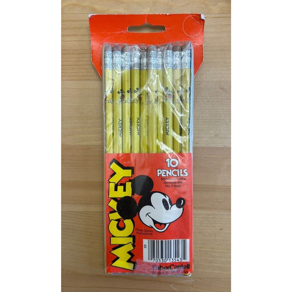 Vintage Walt Disney Productions 10 Pack Mickey Pencils